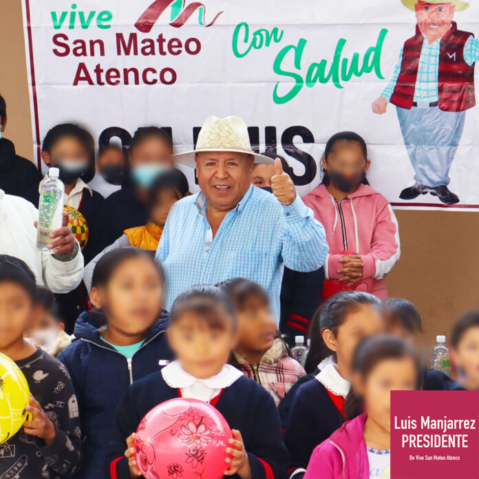 Luis Manjarrez y Vive San Mateo Atenco entregaron juguetes y aplicaron flúor en la Primaria "Francisco I. Madero"