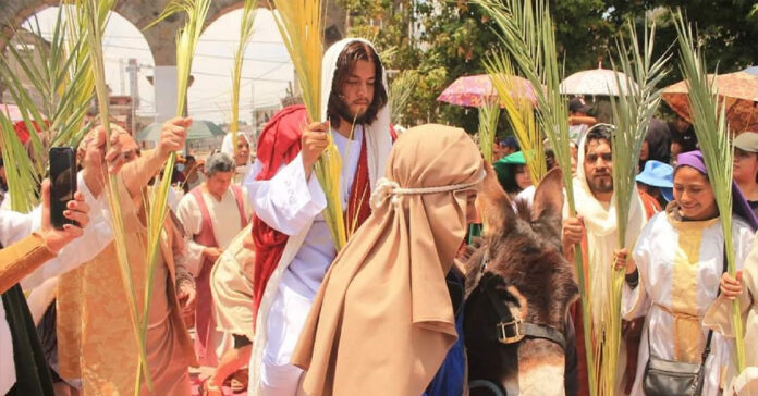 Jesús en el Domingo de Ramos