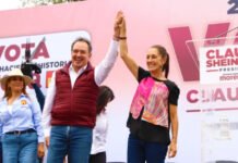 Sheinbaum propone limitar candidaturas de personas con doble nacionalidad: “Debe prevalecer el interés nacional” Gonzalo Alarcón y Claudia Sheinbaum