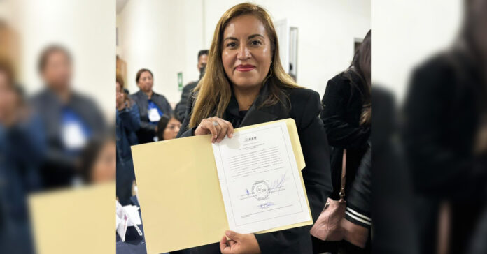 Nancy Valdez recibe constancia de mayoría para la Presidencia Municipal de Ocoyoacac