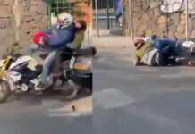 VIDEO: Dos sujetos encapuchados son embestidos tras intentar quemar casillas electorales en Querétaro Sujetos encapuchados intentan quemar casilla electoral en Querétaro