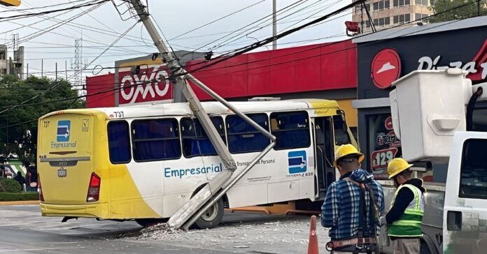 Accidente-Camión de pasajeros