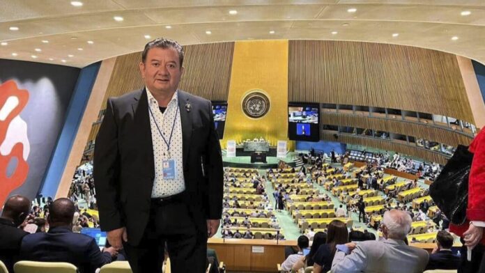 Samuel Verdeja de Ocoyoacac en la ONU