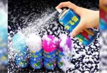 Gobierno de Toluca prohíbe venta y uso de espuma durante las Fiestas Patrias Espuma-lata de espuma