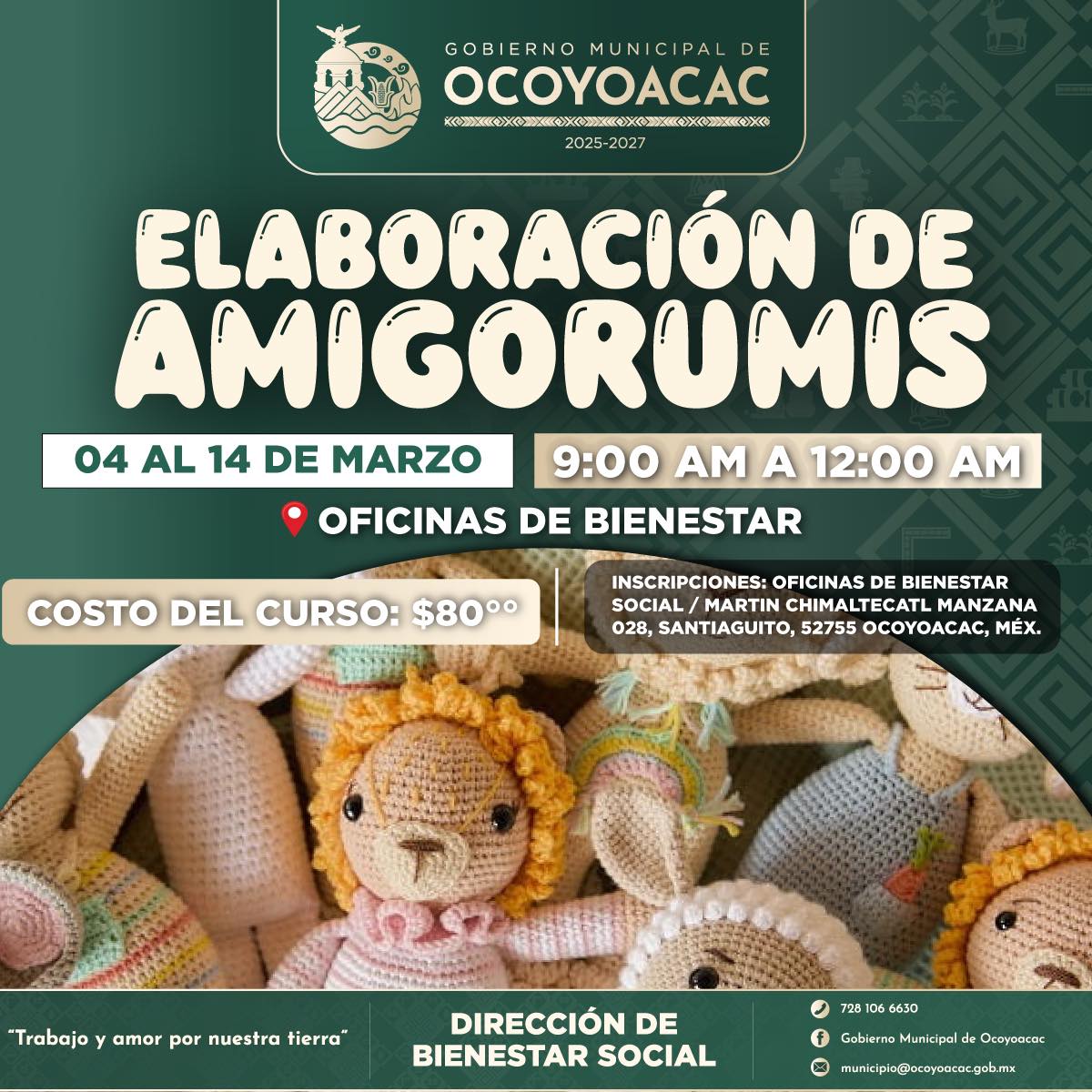 Taller de Amigorumis en Ocoyoacac