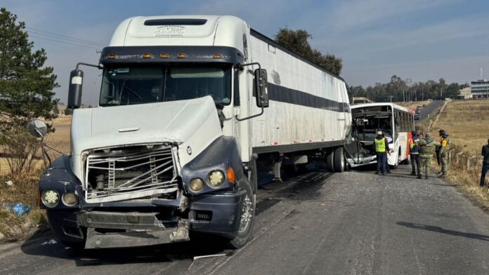 accidente en la carretera Toluca-Ixtlahuaca