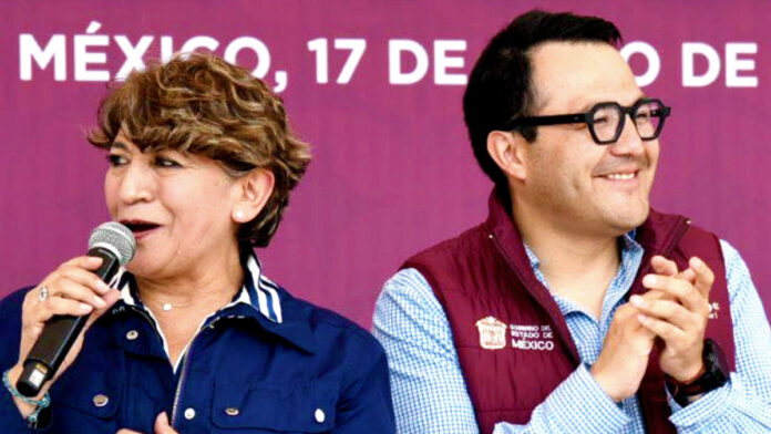 Daniel Sibaja y Delfina Gómez