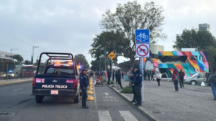 Operativo anti ambulantes-Terminal Toluca
