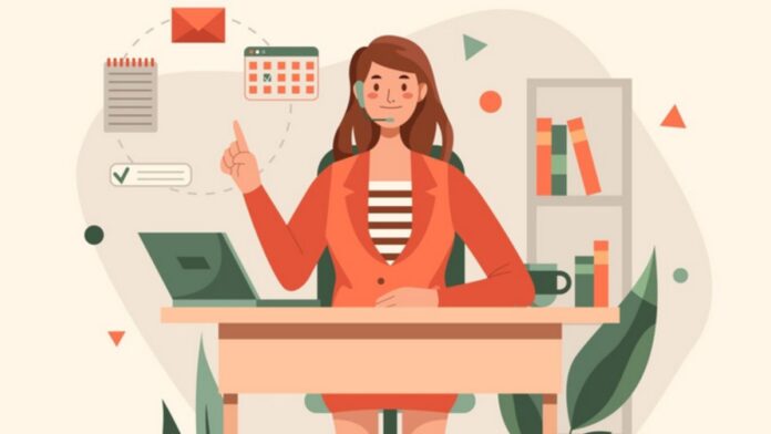 Secretaria-administrativa-oficina Imagen obtenida de Freepik