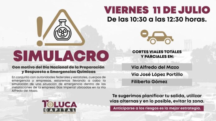 Simulacro Nacional de Emergencias Químicas-Toluca