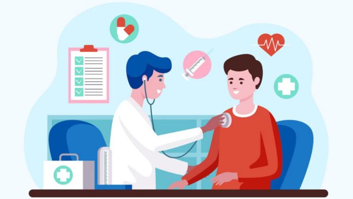 Revisión médica-Hombres. Imagen obtenida de Freepik