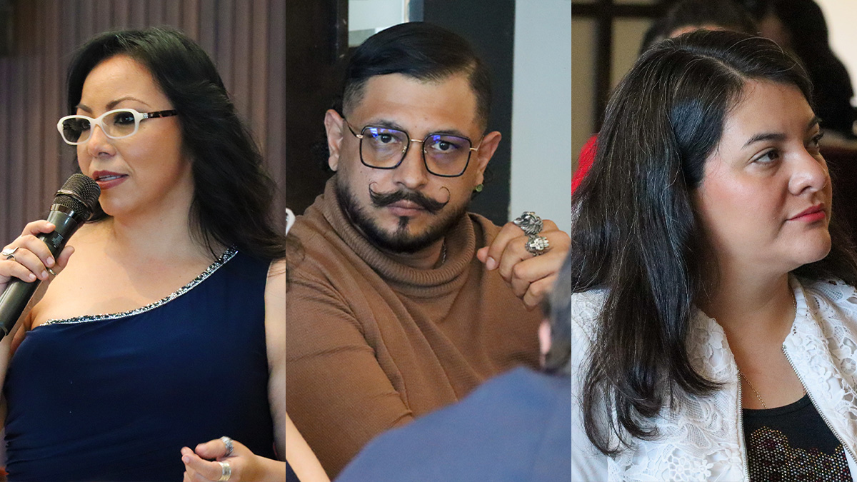 Yaz Nájera, Pepe Benítez y Xóchitl Zagal