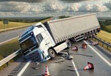 Tráiler vuelca y provoca caos vial en la carretera Toluca–Palmillas volcadura de tráiler. Imagen ilustrativa.