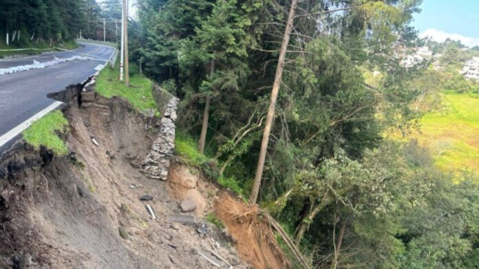 Deslave-centro ceremonial otomí-Temoaya