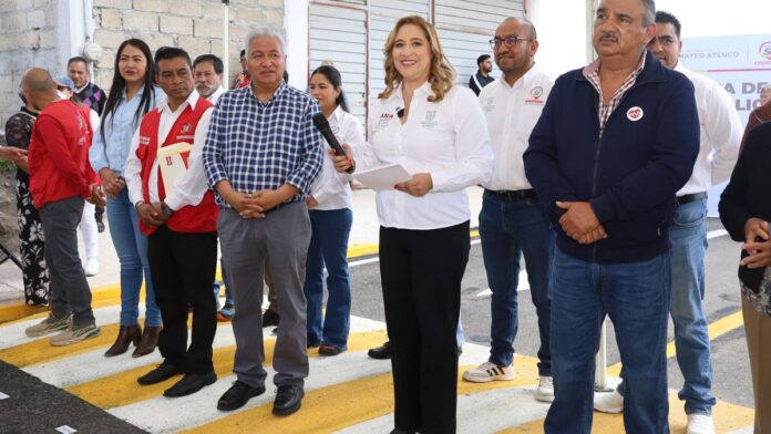 Entrega segunda etapa de pavimentación-San Mateo Atenco
