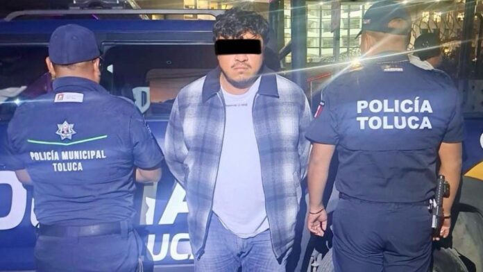 Detienen a hombre armado-Operativo-Toluca