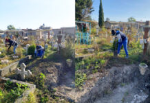 Katherine Zepeda lidera limpieza del panteón de San Miguel en San Mateo Atenco previo a Día de Muertos Katherine Zepeda lidera limpieza del panteón de San Miguel en San Mateo Atenco