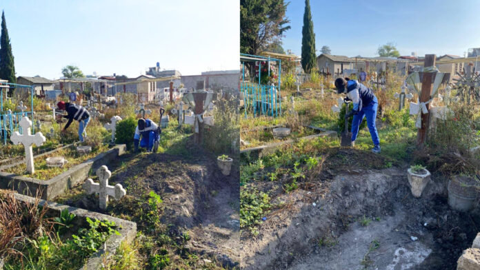Katherine Zepeda lidera limpieza del panteón de San Miguel en San Mateo Atenco Katherine Zepeda lidera limpieza del panteón de San Miguel en San Mateo Atenco