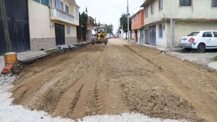 Obras de pavimentación-Colonia Reforma-San Mateo Atenco