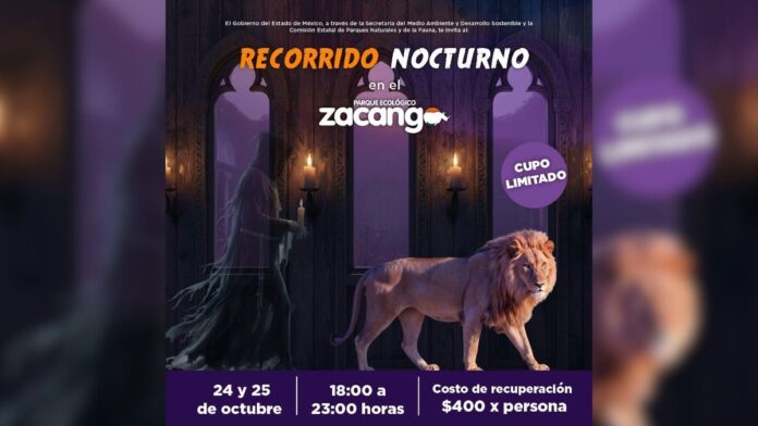 Recorridos nocturnos- Zoológico de Zacango-Octubre