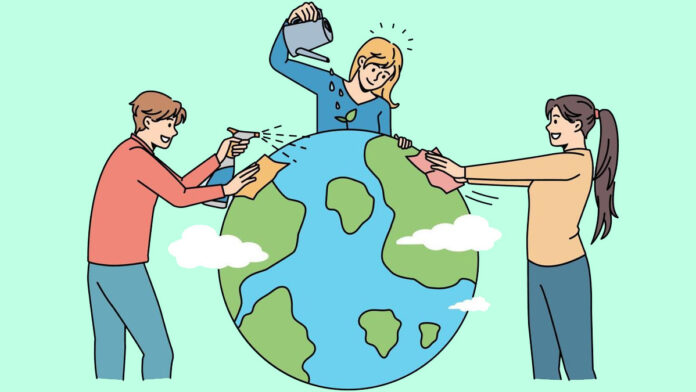 Jóvenes cuidando el medio ambiente Jóvenes cuidando el medio ambiente