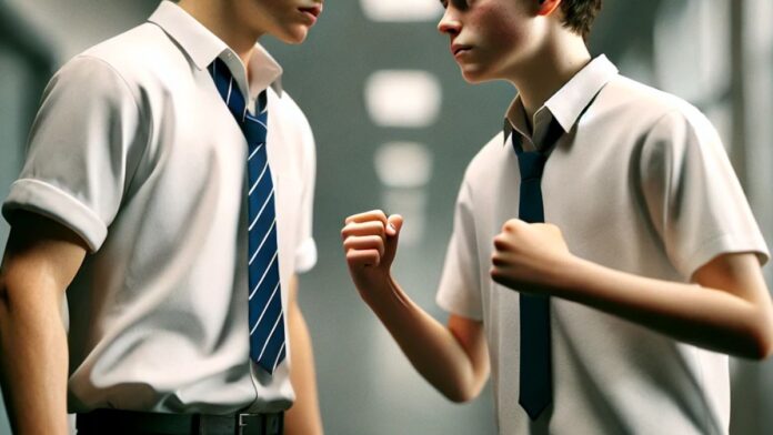 Pelea-Confrontación-Estudiantes. Pelea-Confrontación-Estudiantes.