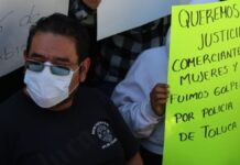 Comerciantes del Mercado 16 denuncian abuso policial en Toluca Mercado 16-Toluca-Abuso de autoridad.