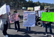 Bloqueo en la México-Toluca por caso de feminicidio de Dafne Evelin Protesta-Feminicidio-Toluca-CDMX