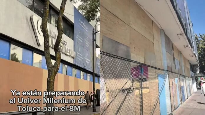 Blindan escuela Univer Milenium de Toluca tras feminicidio de Ana Karen.