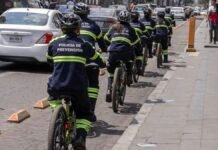 Toluca implementa patrullaje ciclista para proteger ciclovías Policía-ciclista-ciclovía.