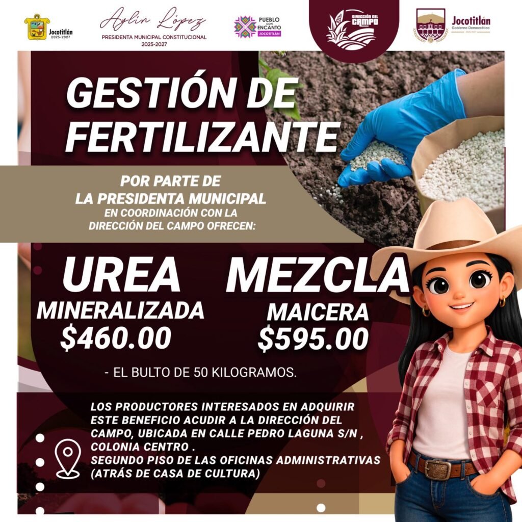 Gestión de fertilizante - Jocotitlán