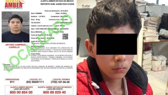 Localizan con vida a Arturo Campirán, hijo del secretario del Ayuntamiento de Metepec Localizan con vida a Arturo Campirán, hijo del secretario del Ayuntamiento de Metepec