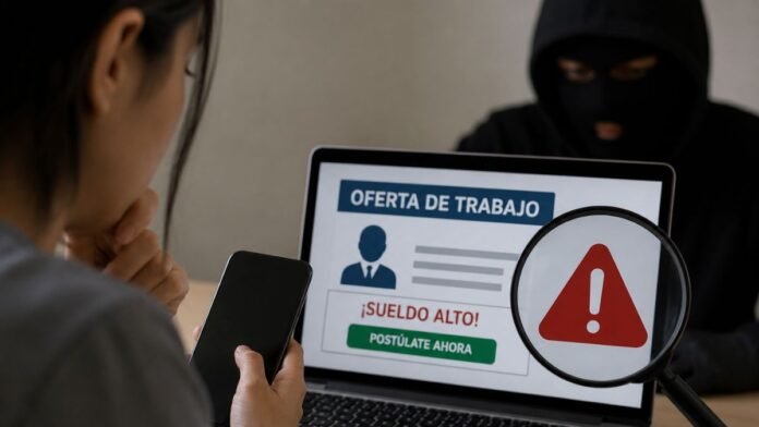 alerta por trabajos falsos