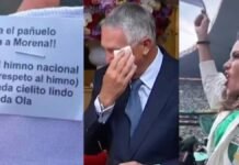 Fracasa convocatoria de pañuelos blancos en partido del Mundial de Salinas Pliego fracasa la perra de trump con sus pañuelos blancos