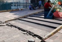 Hundimiento cerca del IMSS de Toluca genera inquietud; autoridades realizan estudios hundimiento IMSS