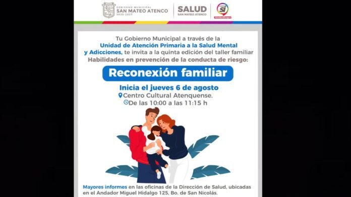 San Mateo Atenco impulsa taller gratuito para fortalecer la salud mental y prevenir conductas de riesgo San Mateo Atenco impulsa taller gratuito para fortalecer la salud mental y prevenir conductas de riesgo