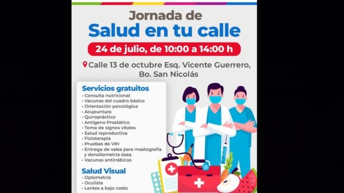 Jornada de Salud en San Mateo Atenco ofrecerá consultas, vacunas y estudios gratuitos este 24 de julio Jornada de Salud en San Mateo Atenco ofrecerá consultas, vacunas y estudios gratuitos este 24 de julio