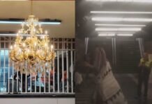 colectivo TRANS uso como piñatas candelabros del metro protestan desvio de dinero candelabros del metro