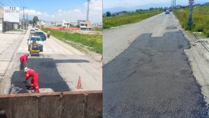 San Mateo Atenco concluye bacheo en calle 2 de Abril con rehabilitación de 400 metros