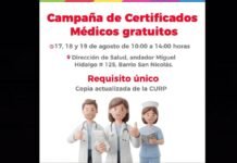 Certificado médico gratuito en San Mateo Atenco: fechas y requisitos para el regreso a clases Certificado médico gratuito en San Mateo Atenco: fechas y requisitos para el regreso a clases