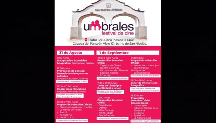 Festival de Cine Umbrales llega a San Mateo Atenco con entrada libre Festival de Cine Umbrales llega a San Mateo Atenco con entrada libre