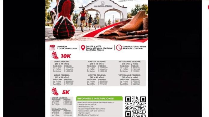 Gran Carrera Atlética “Tierra del Calzado” 2026: San Mateo Atenco se prepara para correr Gran Carrera Atlética “Tierra del Calzado” 2026: San Mateo Atenco se prepara para correr
