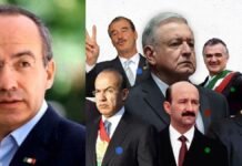 Decapitan estatua de Felipe Calderón en Los Pinos durante protesta de extrabajadores de Luz y Fuerza Felipe Calderon