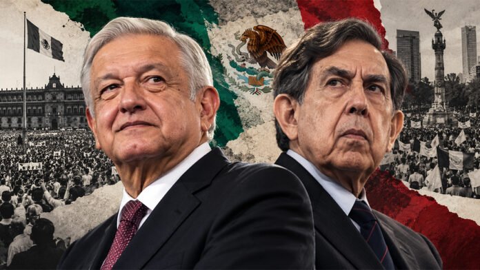 Cuauhtémoc Cárdenas y López Obrador