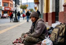 Agreden a adulto mayor en situación de calle en los Portales de Toluca; autoridades buscan a los responsables situación de calle vagabundo