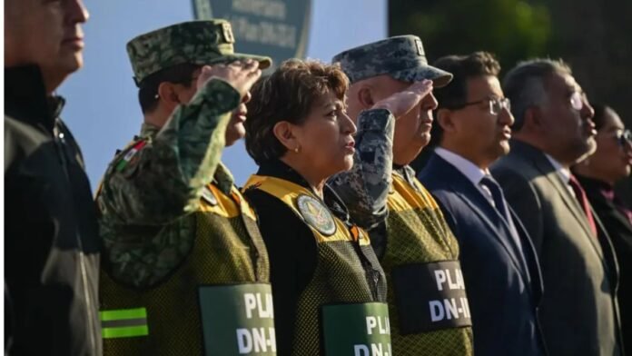 Delfina Gómez rinde homenaje al Ejército Mexicano por 60 años del Plan DN-III